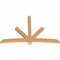 Ekena Millwork Alberta Smooth Timber Gable Bracket, Western Red Cedar, 96"W x 64"H x 3 1/2"D x 5 1/2"F, 16/12 Pitch GBW096X64X0406ALB00SWR - alternate 3